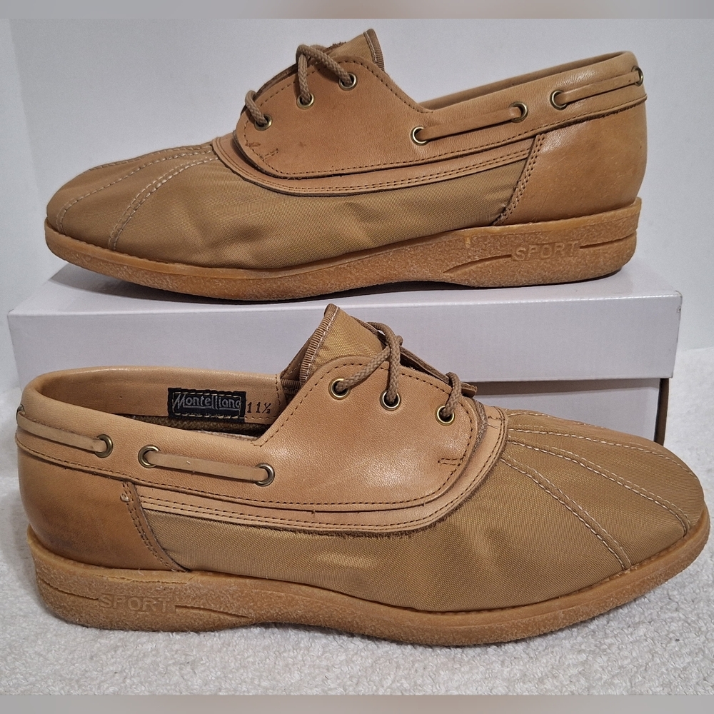 Montelliana Tan Waterproof GORE-TEX  Made in Italy Duck Shoes Men's Size 11.5